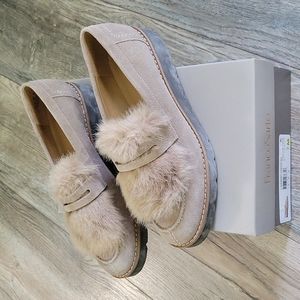 Harriet Cocco Suede Franco Sarto Platform Flat 7